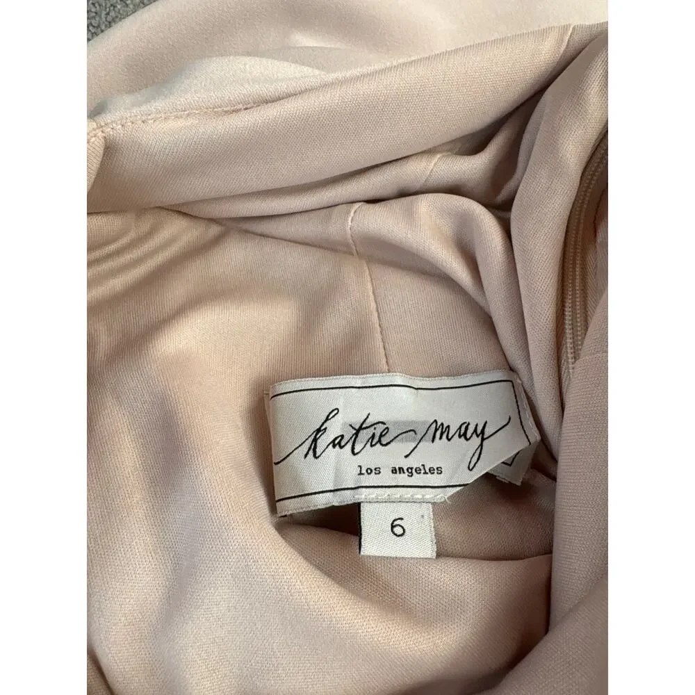 Katie May Los Angeles Intrigue Gown Formal Dress ‎ Blush Pink Size 6